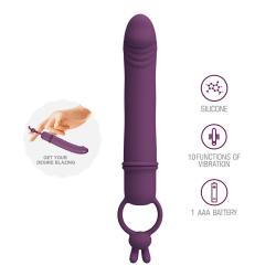 Pretty love - cora vibrador forma pene con anillo de sujeción - 2