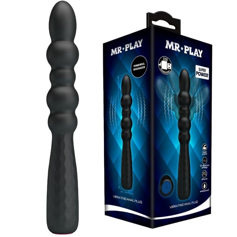 Mr play - plug anal flexible con vibración - 1