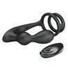 Mr play - anillo para pene con plug anal con vibración control remoto - 2