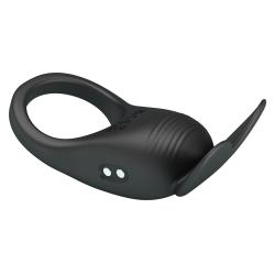 Pretty love - carlton anillo para pene con estimulador de clítoris - 5