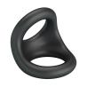 Crazy Bull Nestor anillo doble negro, vista inclinada