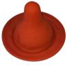 Gorro rojo con forma de condón para fiestas