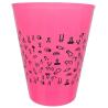 Diablo picante - vaso fuscia 500 ml con penes negros - 1
