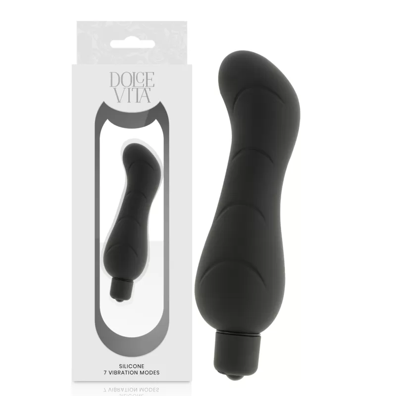 Dolce vita g-spot vibrador silicona negro