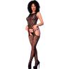 Chilirose - cr 4855 bodystocking negro s/l - 5