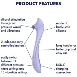 Satisfyer - easy lover vibrador & estimulador air pulse - 4