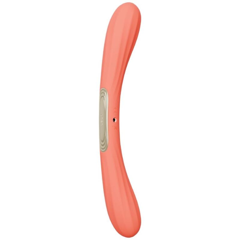 Lelo - boomerang vibrador de doble extremo rojo coral - 1