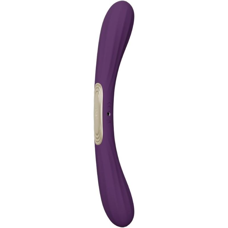 Lelo - boomerang vibrador de doble extremo morado - 1
