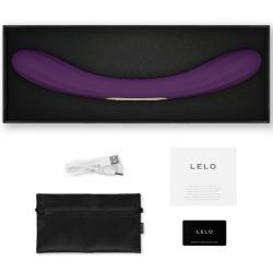 Lelo - boomerang vibrador de doble extremo morado - 3