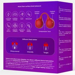 Snail vibe - twinn vibrador de dedo cereza - 5