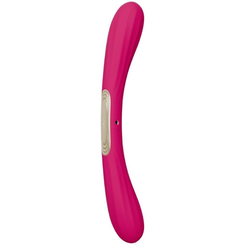 Lelo - boomerang vibrador de doble extremo cereza - 1