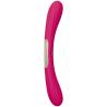 LELO Boomerang cereza visto de frente con panel de control central