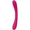 LELO Boomerang cereza visto por detrás con sus dos extremos curvos
