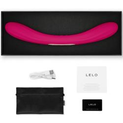 Lelo - boomerang vibrador de doble extremo cereza - 3