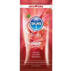 Skins - fruity lubricante base de agua fresa monodosis 5 ml - 1