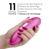 Controles y once niveles de intensidad del Womanizer Pro rosa