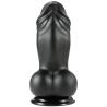 Hidden Desire Inferno Fat Boys dildo negro vista superior frontal