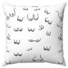 Diablo Picante cojín estampado blanco 30 × 30 cm - 1