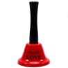 Diablo Picante campana roja Ring for Love con mango negro