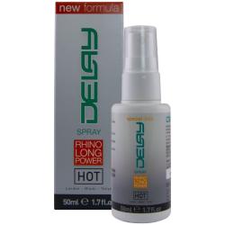 Caja y frasco HOT Delay Spray 50 ml