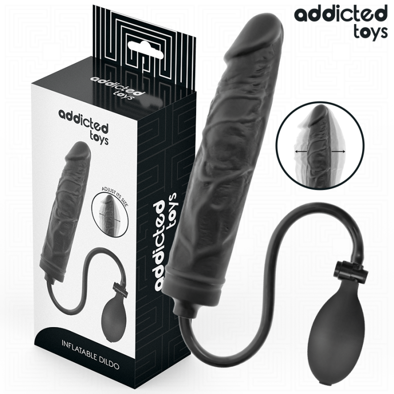 dildo inflable anal ajustable addicted toys modelo 4 - 1