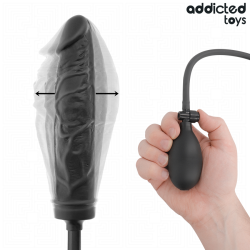 dildo inflable anal ajustable addicted toys modelo 4 - 2