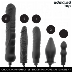 plug anal inflable ajustable addicted toys modelo 1 - 3