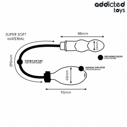 plug anal inflable ajustable addicted toys modelo 1 - 6