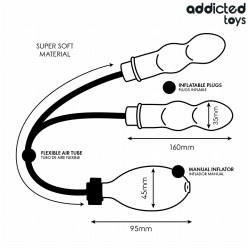 plug anal doble inflable addicted toys modelo 1 - 6