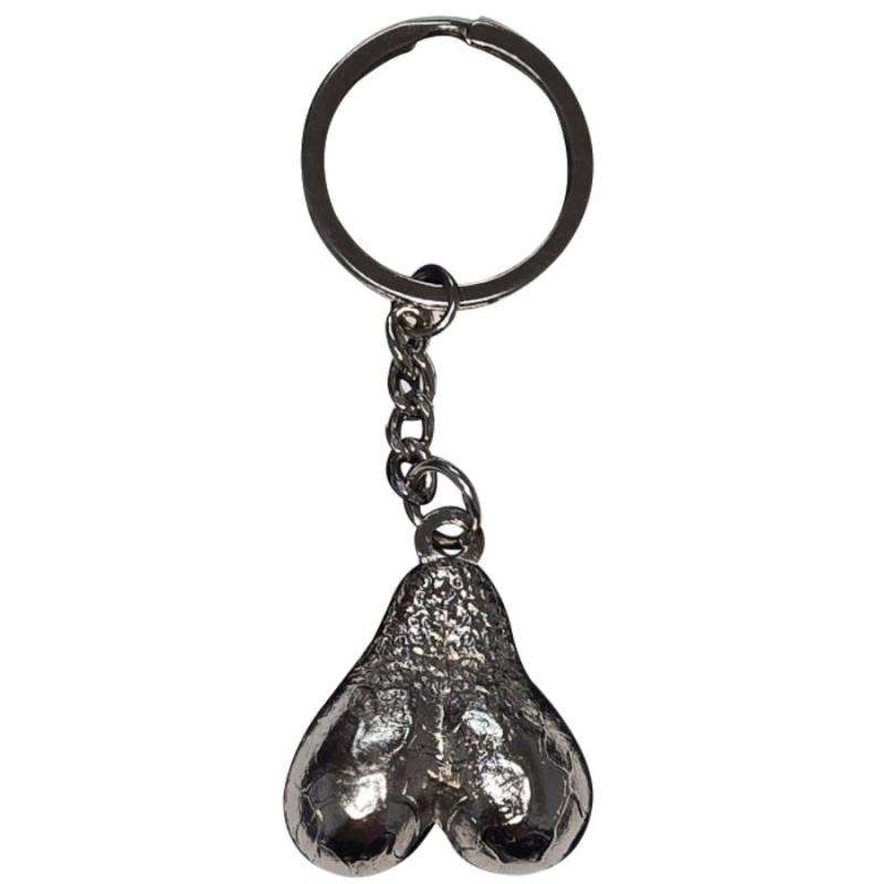 Diablo picante - llavero metal huevos plata - 1