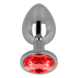plug anal metal cristal rojo ohmama - 3