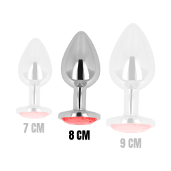 plug anal metal cristal rojo ohmama - 4