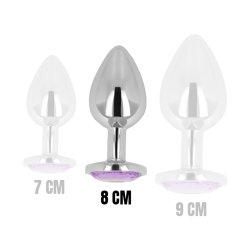 plug anal cristal violeta ohmama 8 cm - 4