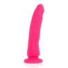 Delta club toys dildo + arnes rosa silicona medica 20 x 4cm - 4