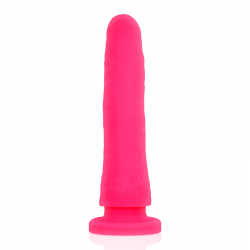 Delta club toys dildo + arnes rosa silicona medica 20 x 4 cm