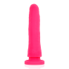 Delta club toys dildo + arnes rosa silicona medica 20 x 4cm - 5