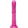 Vibrador de empuje Romp Jiggle rosa con ventosa