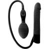 Vibrador hinchable negro con su pera