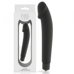 Dolce vita realistic vibrador silicona negro