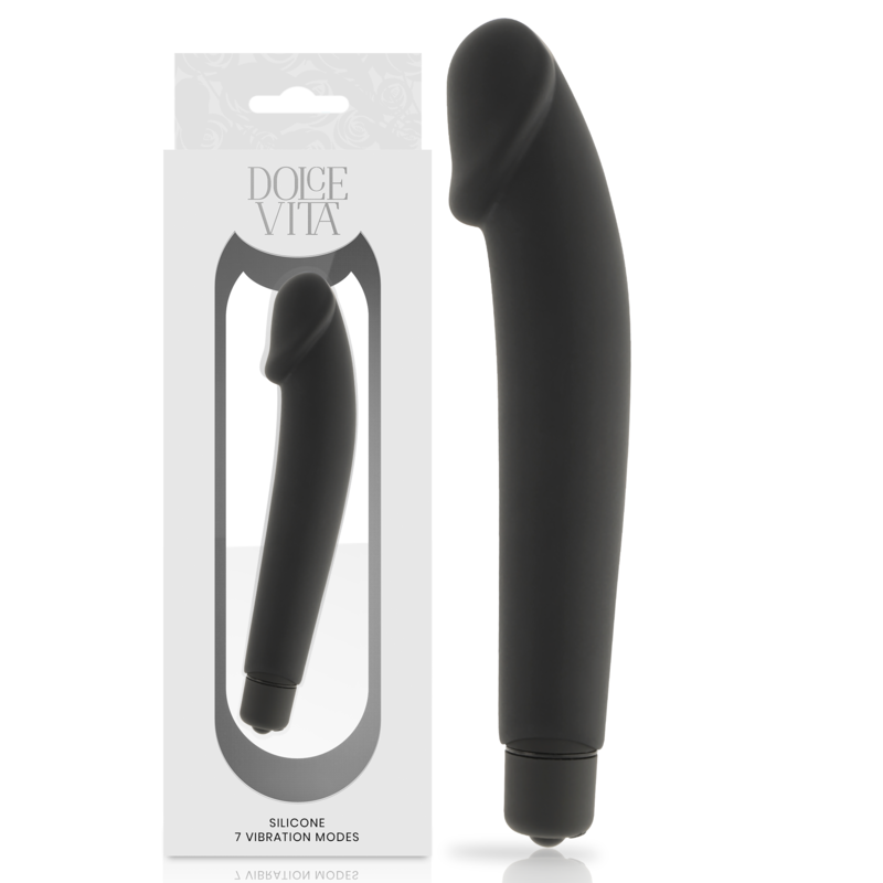 Dolce vita realistic vibrador silicona negro Dolce vita realistic vibrador silicona negro