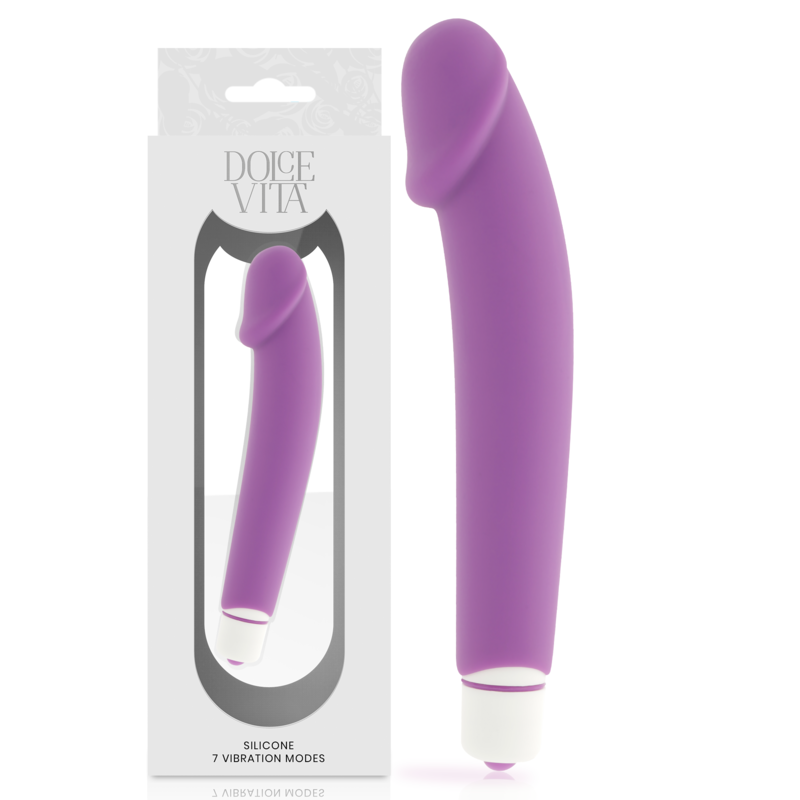 Dolce vita realistic vibrador silicona lila