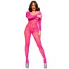 chilirose bodystocking malla rosa neon - 4