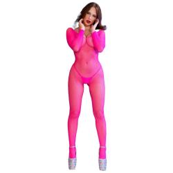 chilirose bodystocking malla rosa neon - 5
