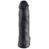 King Cock dildo realista negro de 30,5 cm con testículos y ventosa