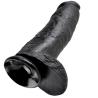 Base de ventosa del dildo realista King Cock negro