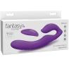 Envase del vibrador doble strapless Fantasy For Her morado