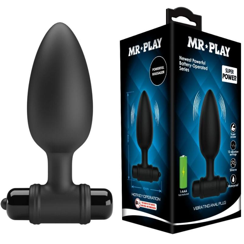 mr play super power plug anal vibrador - 1