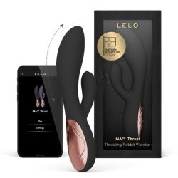 lelo ina thrust vibrador rabbit empuje negro - 1