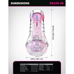 pdx elite viewtube xxl masturbador transparente led - 4