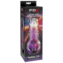 pdx elite viewtube xxl masturbador transparente led - 5